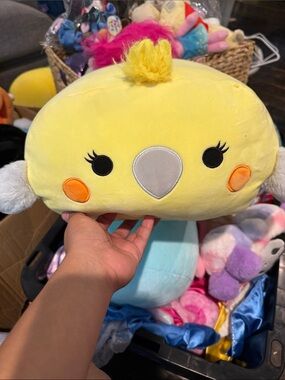 Squishmallow stackable cockatiel